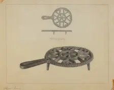 Pa. German Flat-iron Stand, 1935/1942. Creator: Filippo Porreca