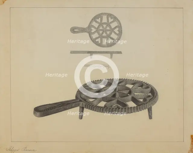 Pa. German Flat-iron Stand, 1935/1942. Creator: Filippo Porreca.