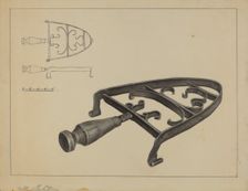Pa. German Flat-iron Stand, 1935/1942. Creator: Milton Grubstein