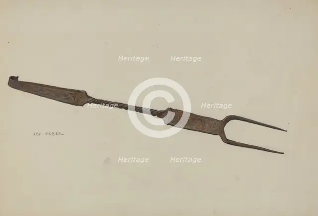 Pa. German Fork, c. 1938. Creator: Roy Weber.