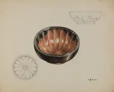 Pa. German Gelatin Mold, c. 1937. Creator: Robert Stewart