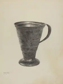 Pa. German Graduated Measure, c. 1939. Creator: Amelia Tuccio