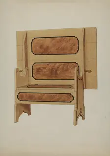 Pa. German Hutch Table, c. 1936. Creator: Rex F Bush