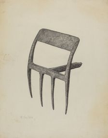 Pa. German Hoe, 1941. Creator: Maurice Van Felix