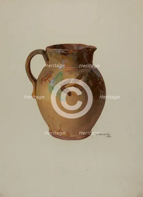 Pa. German Jug, 1936. Creator: Eugene Shellady.