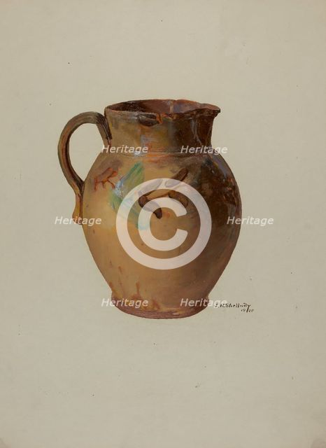 Pa. German Jug, 1936. Creator: Eugene Shellady.