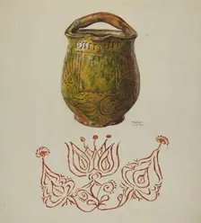 Pa. German Jug, c. 1937. Creator: Frances Lichten