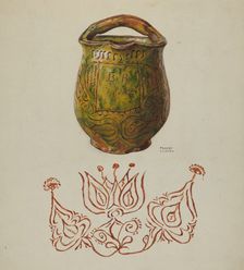 Pa. German Jug, c. 1937. Creator: Frances Lichten