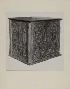 Pa. German Jamb Stove, c. 1942. Creator: Charles Von Urban