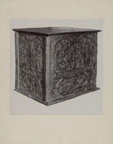 Pa. German Jamb Stove, c. 1942. Creator: Charles Von Urban