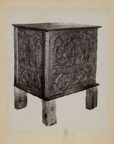 Pa. German Jamb Stove (Five Plate), c. 1936. Creator: Charles Von Urban