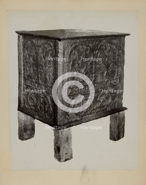 Pa. German Jamb Stove (Five Plate), c. 1936. Creator: Charles Von Urban.