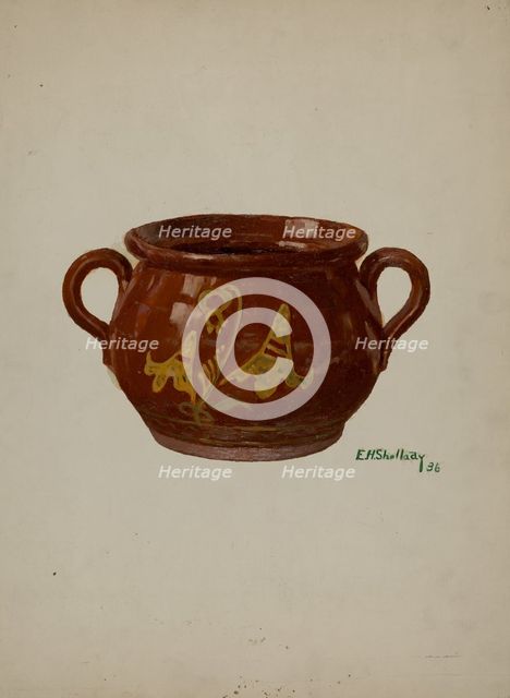 Pa. German Jar, 1936. Creator: Eugene Shellady.