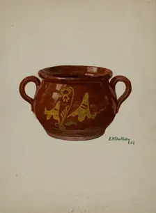 Pa. German Jar, 1936. Creator: Eugene Shellady