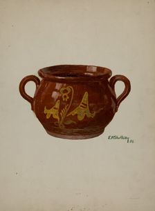 Pa. German Jar, 1936. Creator: Eugene Shellady