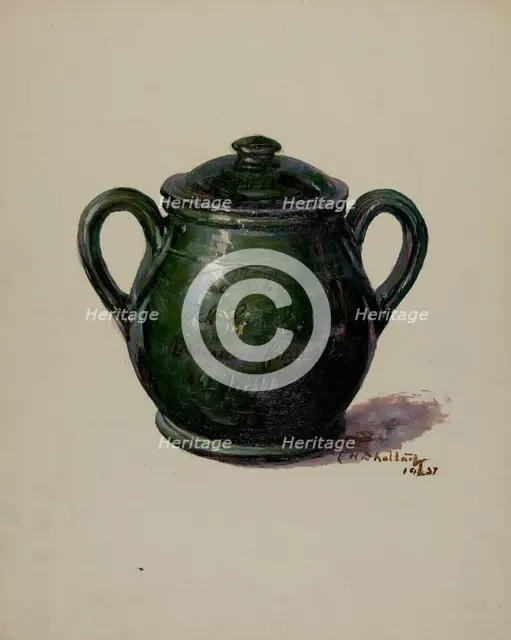 Pa. German Jar, 1937. Creator: Eugene Shellady.