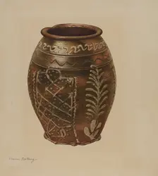 Pa. German Jar, c. 1939. Creator: Aaron Fastovsky
