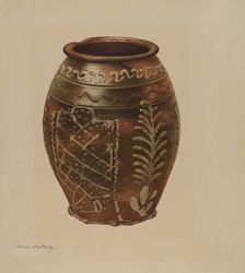 Pa. German Jar, c. 1939. Creator: Aaron Fastovsky