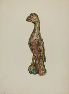 Pa. German Parrot, c. 1939. Creator: Giacinto Capelli