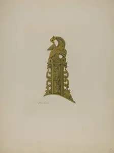 Pa. German Patch Box, 1935/1942. Creator: Albert J. Levone