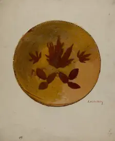 Pa. German Pie Dish, 1936. Creator: Eugene Shellady