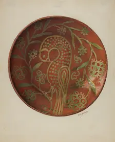 Pa. German Pie Dish, c. 1936. Creator: William L. Antrim