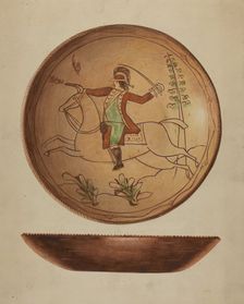 Pa. German Pie Plate, c. 1937. Creator: Unknown