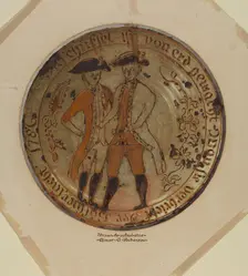 Pa. German Pie Plate, c. 1937. Creator: Elmer G Anderson