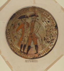 Pa. German Pie Plate, c. 1937. Creator: Elmer G Anderson