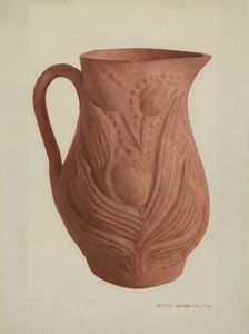 Pa. German Pitcher, c. 1939. Creator: Carl Strehlau