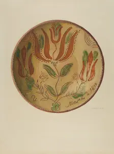 Pa. German Plate, 1935/1942. Creator: Austin L. Davison