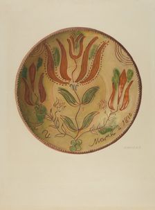 Pa. German Plate, 1935/1942. Creator: Austin L. Davison