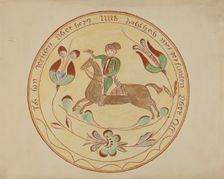 Pa. German Plate, 1935/1942. Creator: Unknown