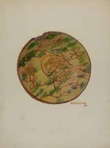 Pa. German Plate, 1937. Creator: Eugene Shellady