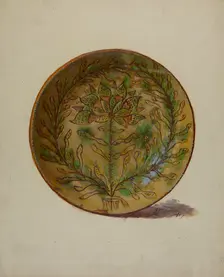 Pa. German Plate, 1937. Creator: Eugene Shellady