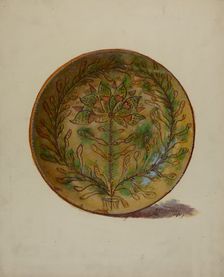 Pa. German Plate, 1937. Creator: Eugene Shellady