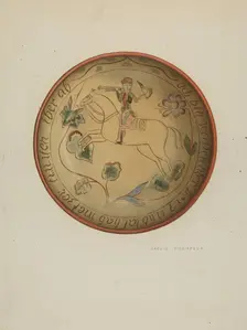 Pa. German Plate, 1937. Creator: Eugene Shellady