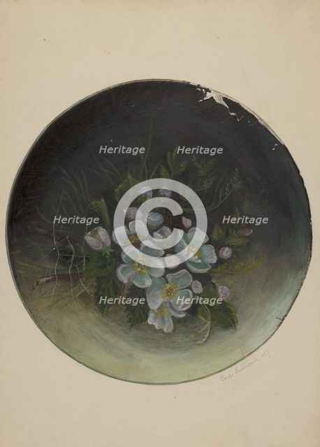 Pa. German Plate, 1937. Creator: Paul Lauterbach.