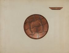 Pa. German Plate, c. 1936. Creator: Ella Josephine Sterling