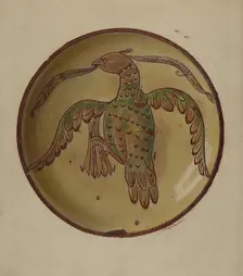 Pa. German Plate, c. 1937. Creator: Max Soltmann