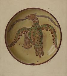 Pa. German Plate, c. 1937. Creator: Max Soltmann