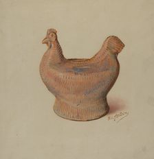 Pa. German Pottery Bank, c. 1937. Creator: William L. Antrim