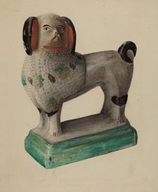 Pa. German Prince Charles Spaniel, c. 1937. Creator: Mina Lowry