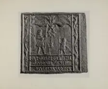 Pa. German Stove Plate, c. 1942. Creator: Charles Von Urban