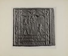 Pa. German Stove Plate, c. 1942. Creator: Charles Von Urban