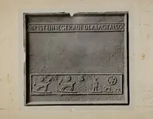 Pa. German Stove Plate, c. 1936. Creator: Charles Von Urban