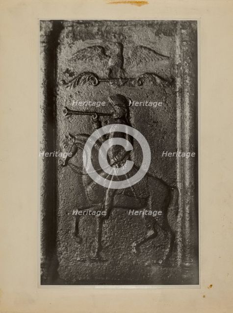 Pa. German Stove Plate, c. 1936. Creator: Unknown.
