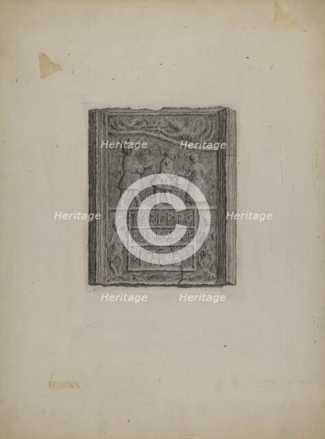 Pa. German Stove Plate, c. 1937. Creator: Roy Weber.