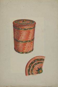 Pa. German Sugar Tub, 1935/1942. Creator: Ethelbert Brown