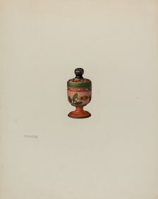 Pa. German Saffron Box, 1935/1942. Creator: Charles Henning